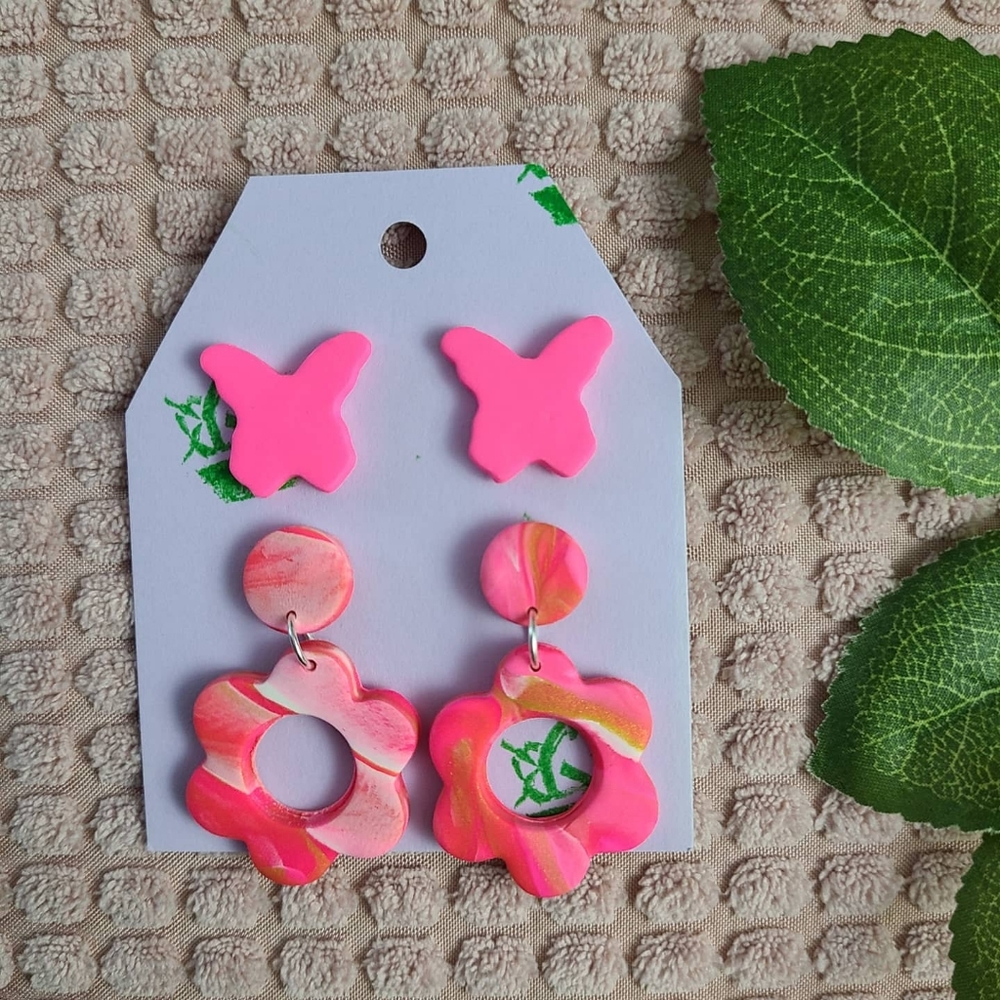 Polymer Clay Handmade Earrings